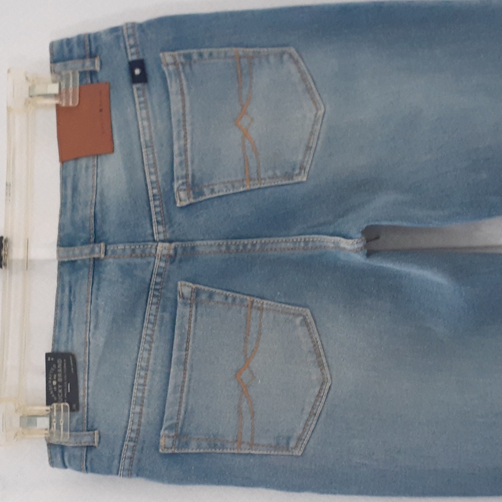 Lucky Brand Zoe Size 16 Girls Skinny Blue JeansTassel & Adjustable Waist Band
